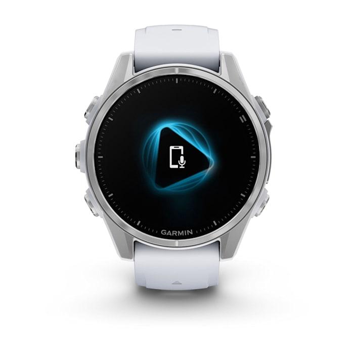 Fēnix® 8 - 43 mm, AMOLED, Silver con cinturino Whitestone in silicone