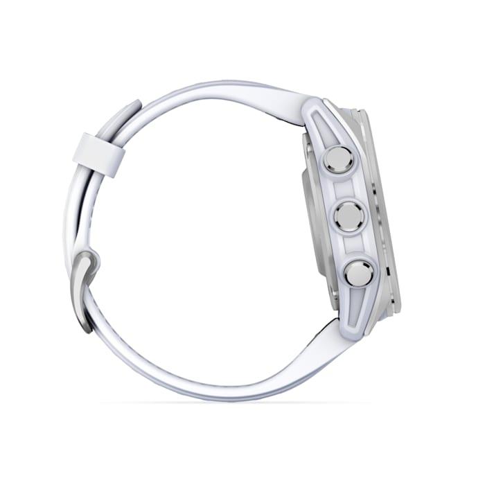 Fēnix® 8 - 43 mm, AMOLED, Silver con cinturino Whitestone in silicone