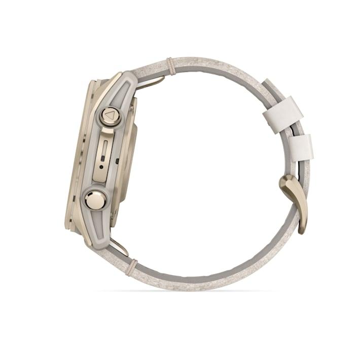 Fēnix® 8 - 43 mm, AMOLED, Sapphire, Oro rosato con cinturino in pelle avorio - 010-02903-40