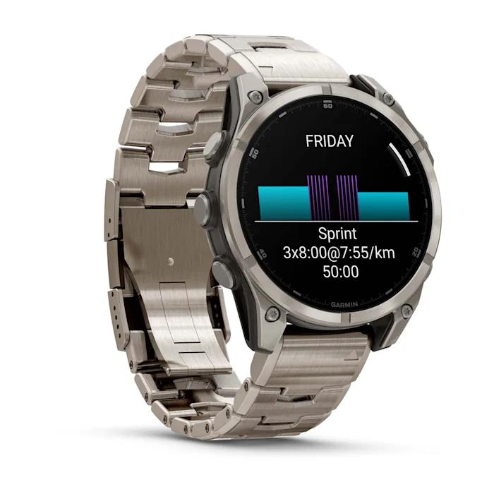 Fēnix® 8 - 47 mm, AMOLED, Sapphire, Titanio con Titanio