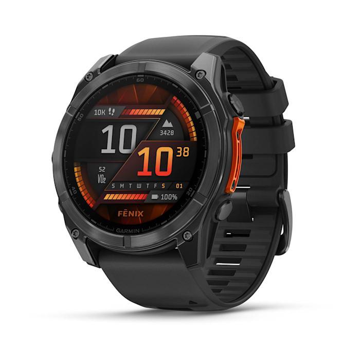 Fēnix® 8 - 51 mm, AMOLED, Slate Grey con Silicone, Black