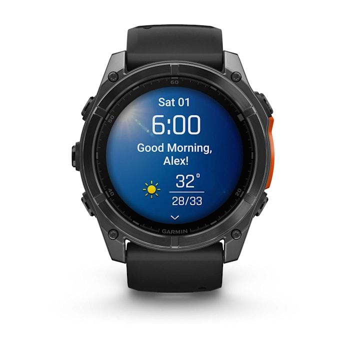 Fēnix® 8 - 51 mm, AMOLED, Slate Grey con Silicone, Black