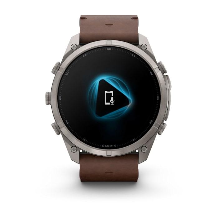 Fenix 9 Pro – inReach, 51mm, Titanio con cinturino in pelle Walnut