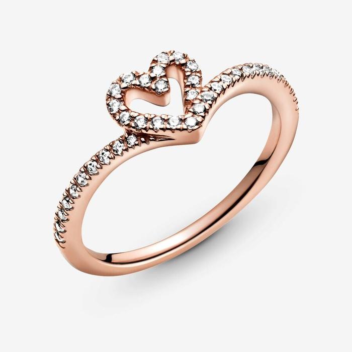 Anello Cuore Desiderio Scintillante