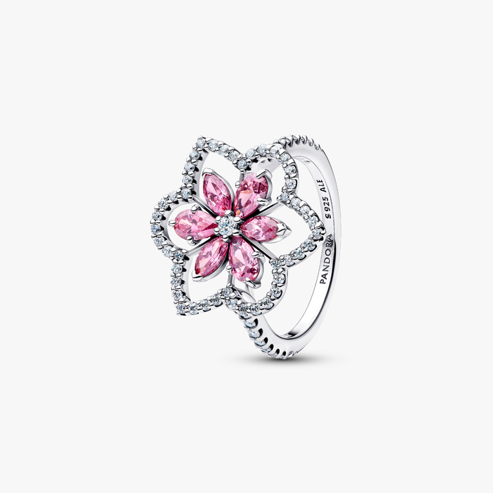 Anello Cocktail Herbarium Fiore Rosa