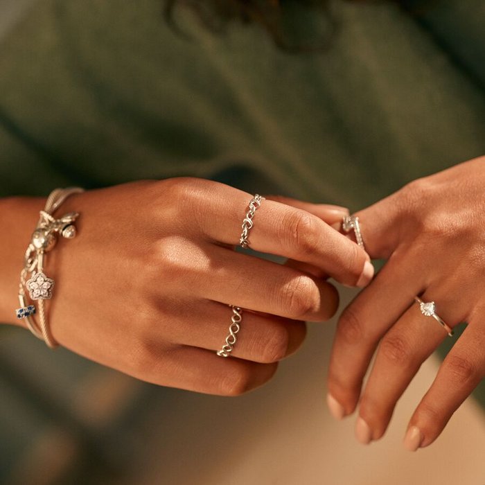 Anello Solitario con cuore