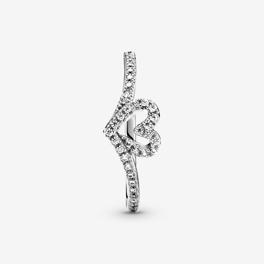 Anello Cuore Desiderio Scintillante