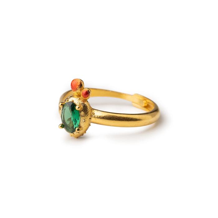 Anello Mini Pala di Fico Gemma