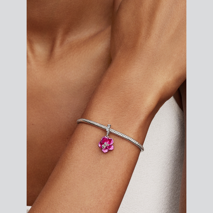 Charm Pendente Fiore di Ibisco