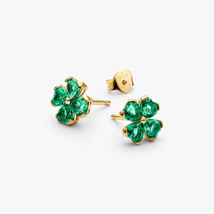 Orecchini Quadrifoglio Verde
