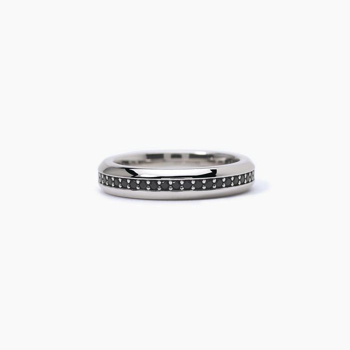 Anello pavè nero MONTECARLO