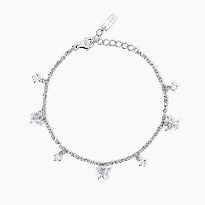 Bracciale con charm bianchi SECRET GARDEN
