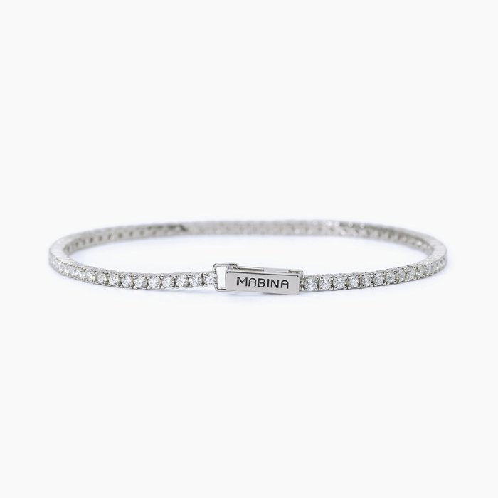 Bracciale tennis uomo con zirconi bianchi TENNIS CLUB