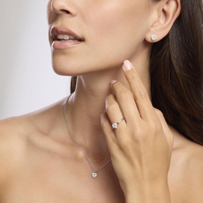 Girocollo in argento con ciondolo a forma di cuore LOVE AFFAIR