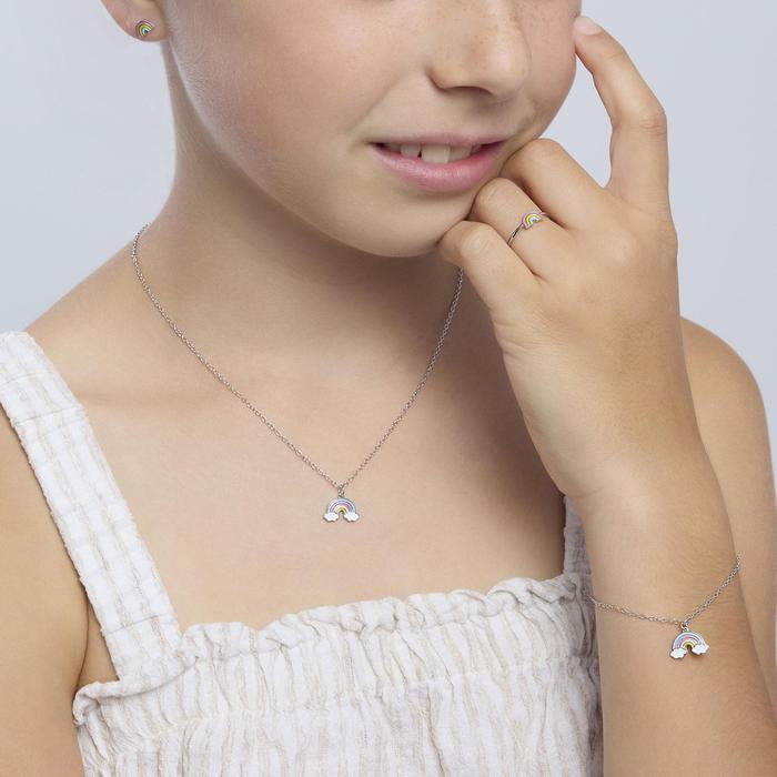 Anello in argento con arcobaleno RAINBOW