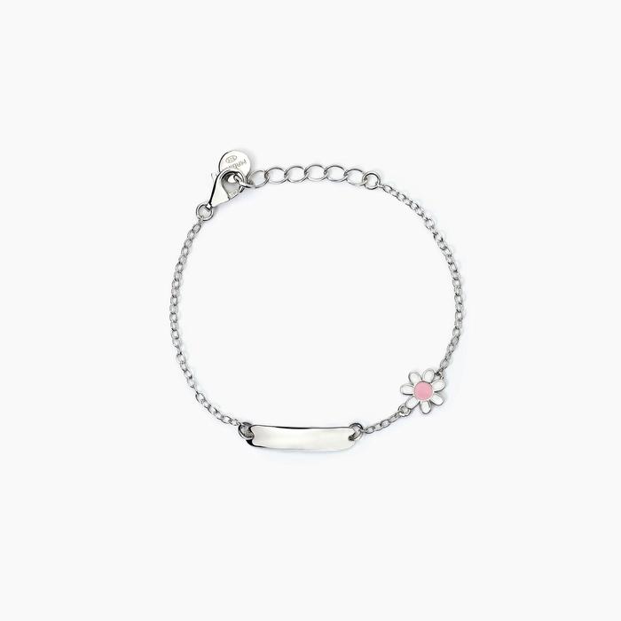 Bracciale personalizzabile in argento con margherita DAISY
