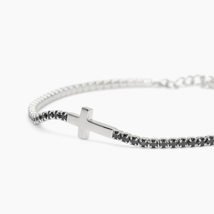 Bracciale in argento con croce MYSTICAL