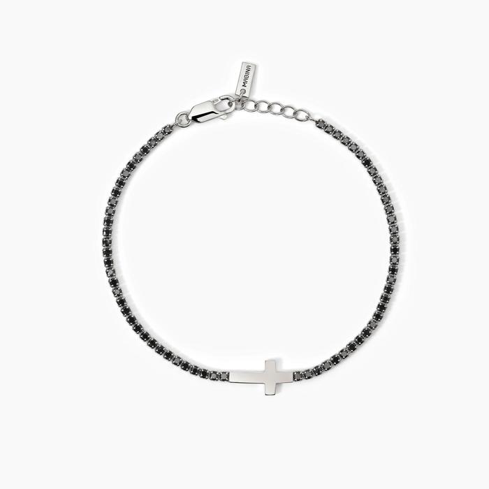 Bracciale in argento con croce MYSTICAL