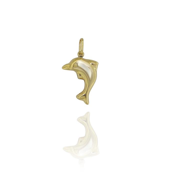 Ciondolo Delfino d'Oro Vero