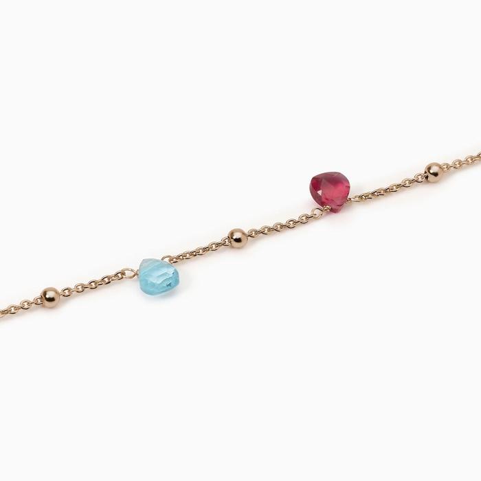 Bracciale con elementi in glass multicolor Beauty Code