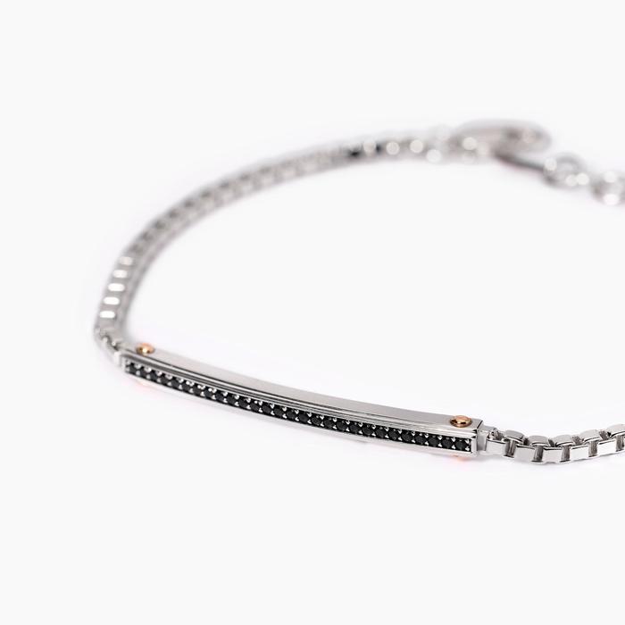 Bracciale uomo con dettagli placcati oro rosa Cosmopolitan