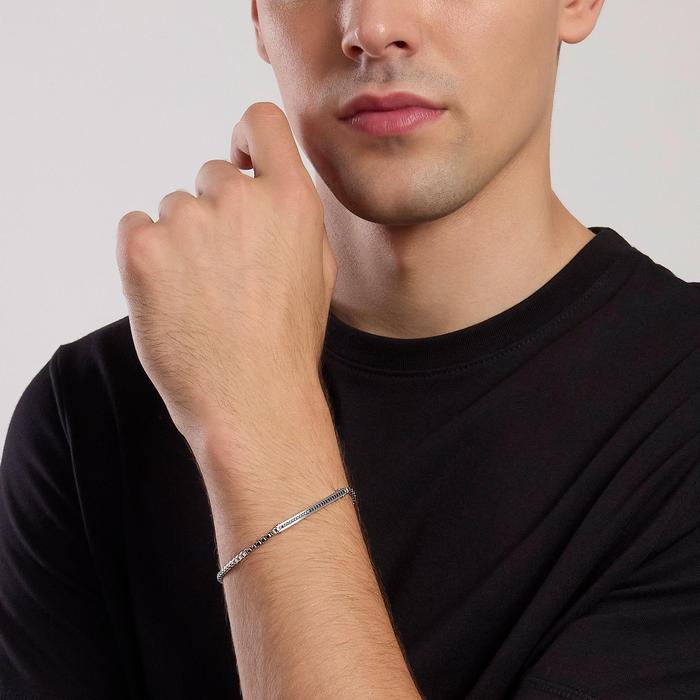 Bracciale uomo con dettagli placcati oro rosa Cosmopolitan