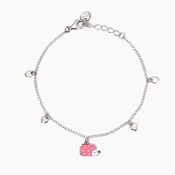 Bracciale con riccio e cuoricini Ciccio