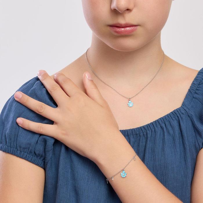 Bracciale con angioletto e stelline Baby Angel