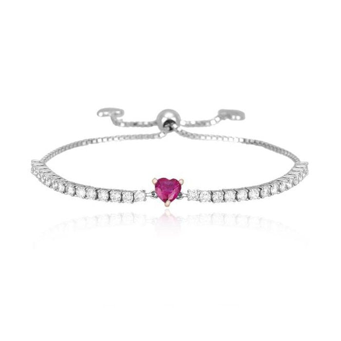 BRACCIALE TENNIS CON CUORE