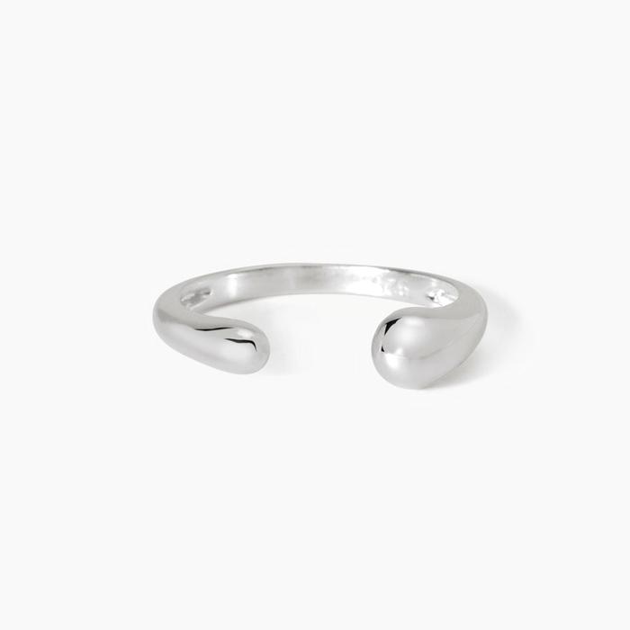 Anello aperto in argento Evviva