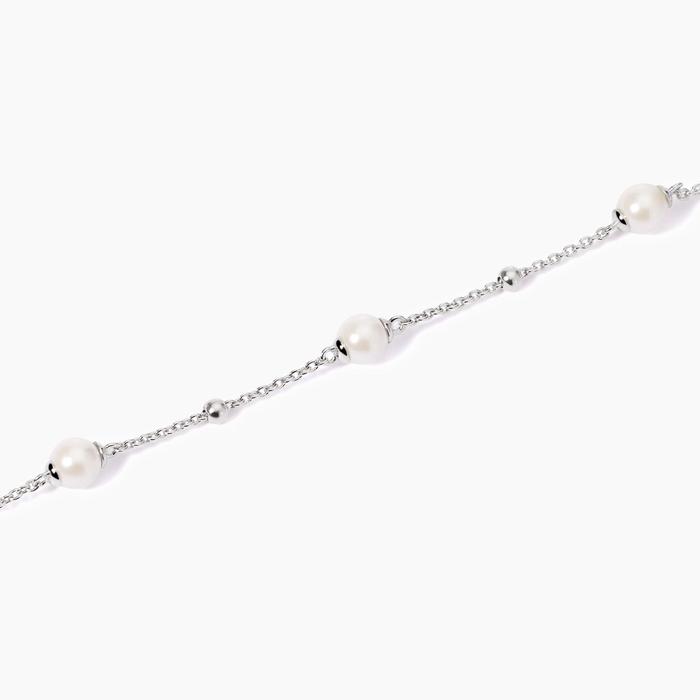 Bracciale in argento con perle conchiglia Duchessa