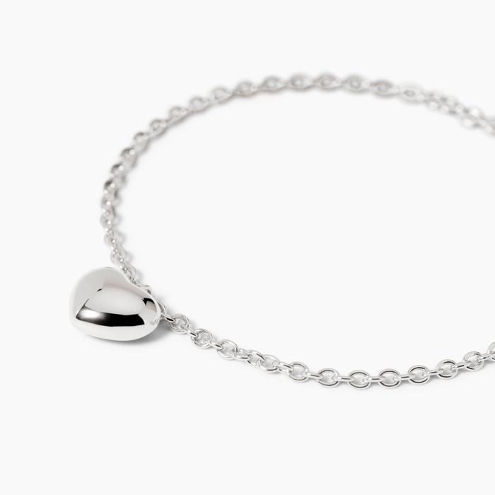 Bracciale in argento con ciondolo cuore Feeling