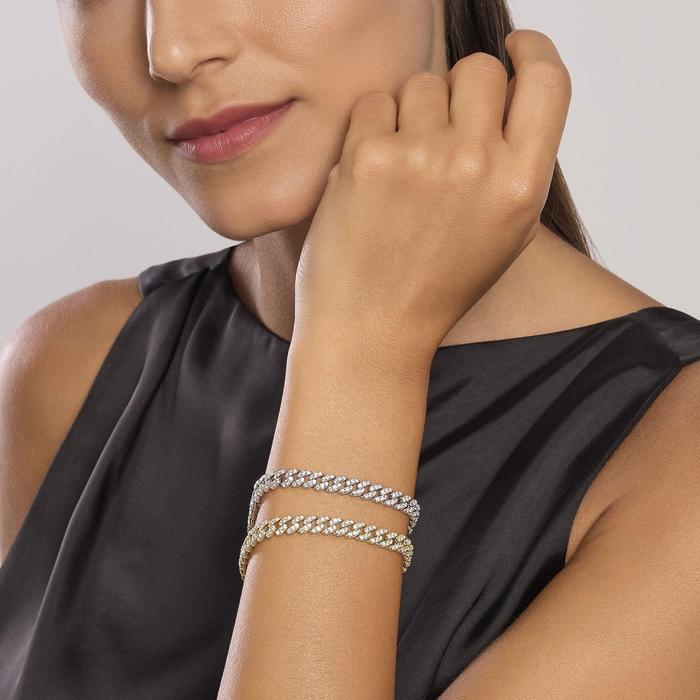 Bracciale placcato oro con catena groumette Privilegio