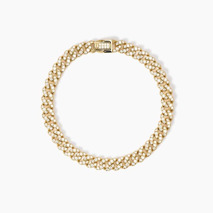 Bracciale placcato oro con catena groumette Privilegio