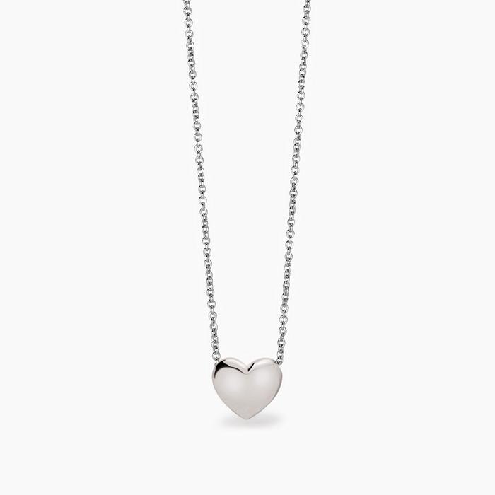 Girocollo in argento con cuore Feeling
