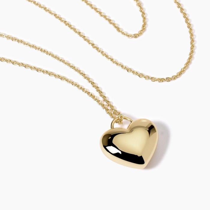 Collana placcata oro con ciondolo cuore Feeling