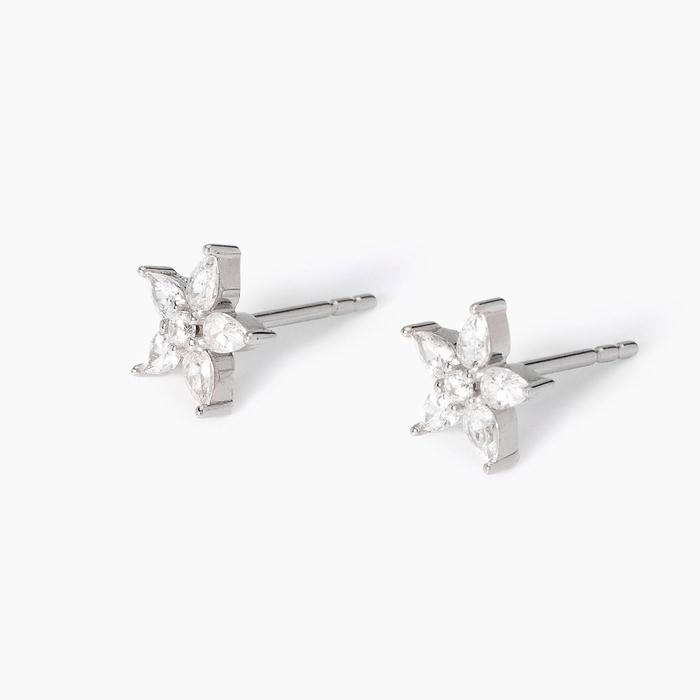 Orecchini in argento con fiore Incantesimo