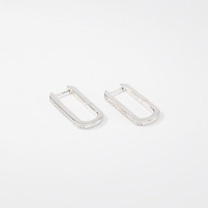 ORECCHINI OVALI CON PIETRE