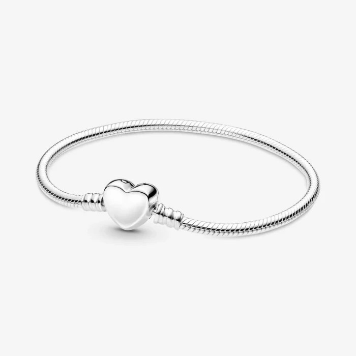 Bracciale Moments con Chiusura a Cuore Incisibile