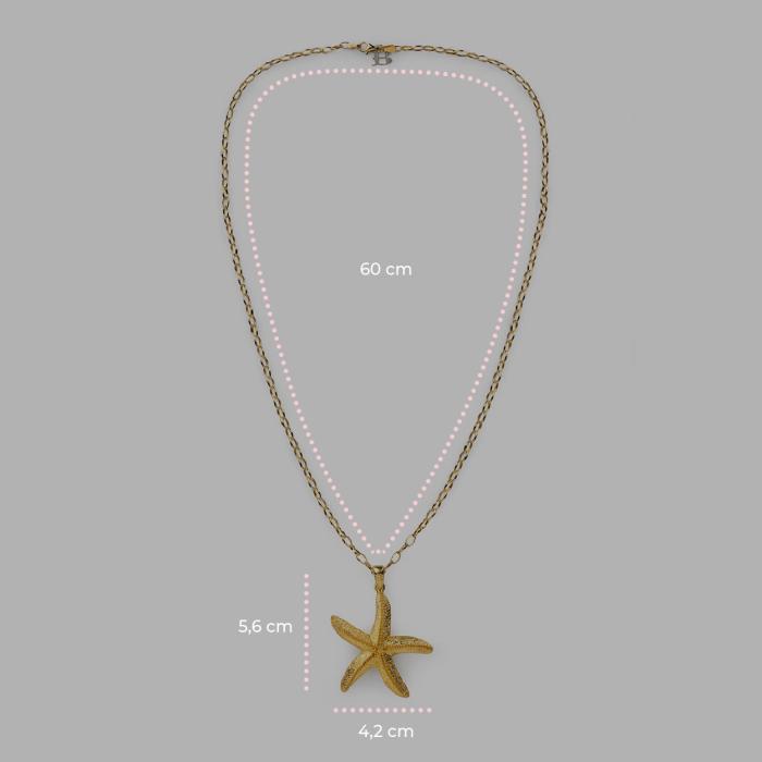 Collana Pendente Stella Marina Gold