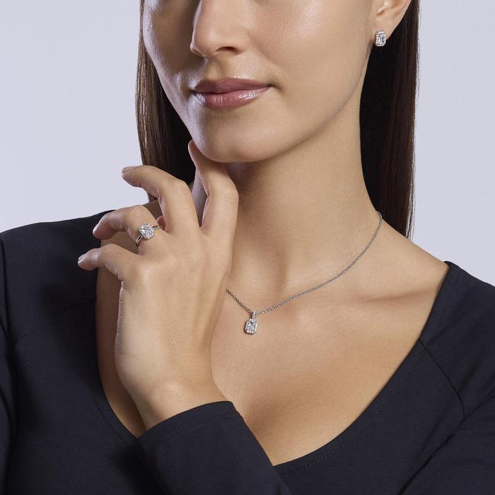 Anello con zircone taglio ottagonale Cool or Rétro