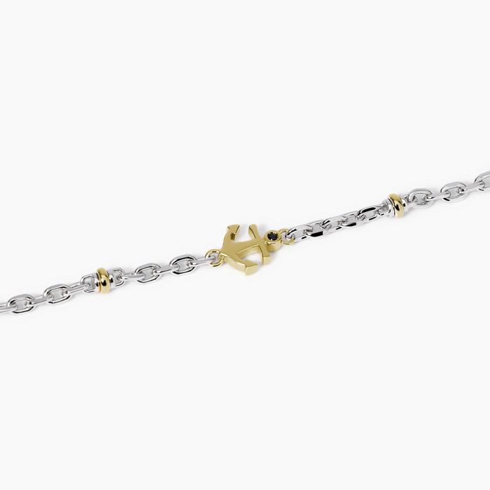 Bracciale regolabile con ancora Bali