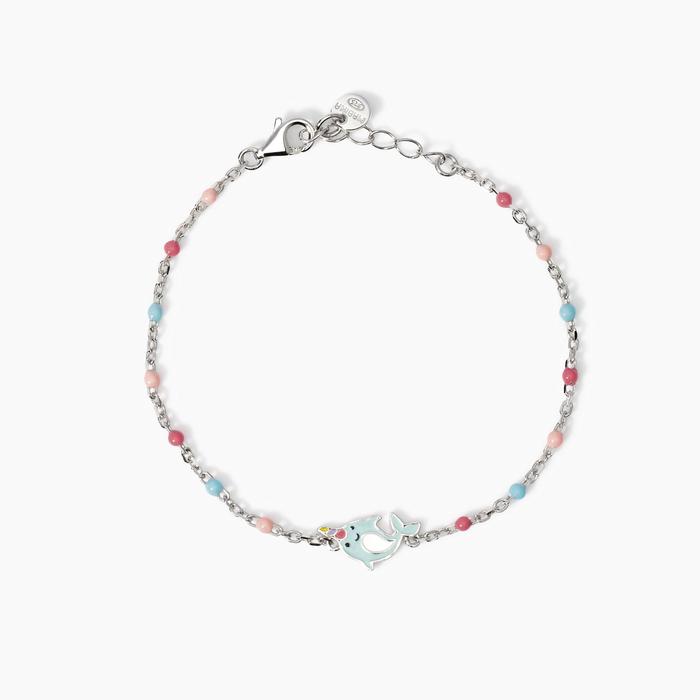 Bracciale bambina in argento Delfina