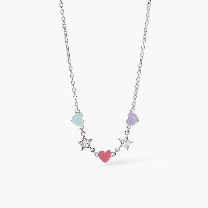 Girocollo da bambina con cuori e stelle Cuor Di Stelle