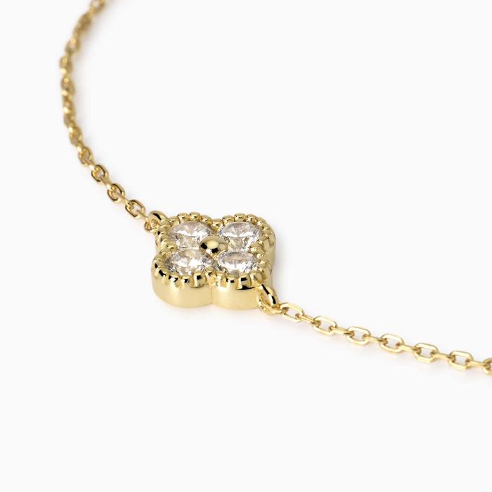 Bracciale in argento dorato con fiore Jasmine