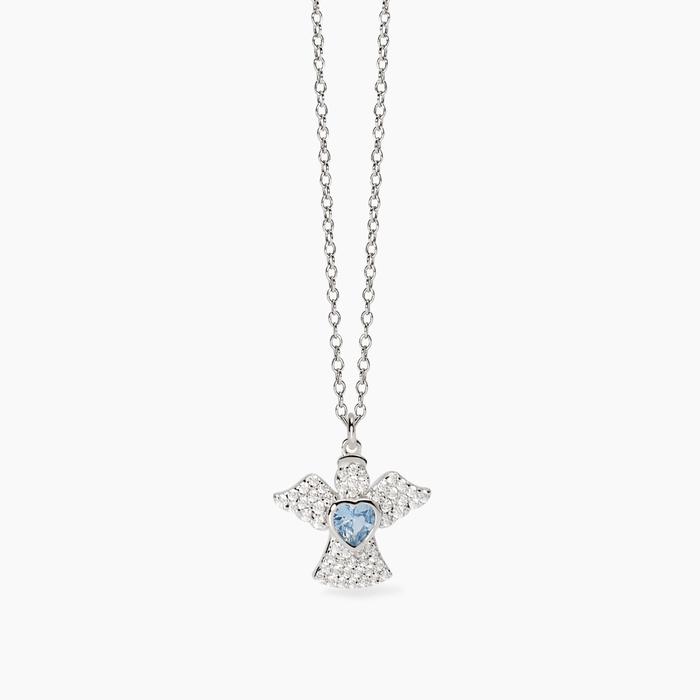 Girocollo in argento con simbolo angelo My Angel