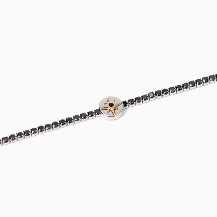 Bracciale tennis da uomo con rosa dei venti Cruise