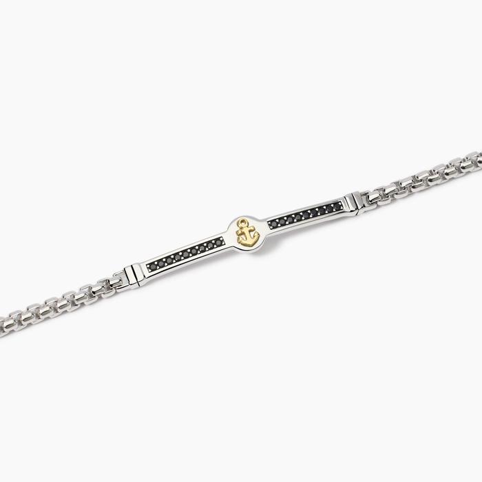 Bracciale con placca centrale ancora Cruise