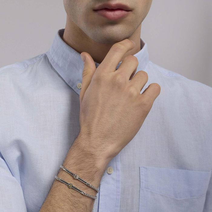 Bracciale con placca centrale ancora Cruise