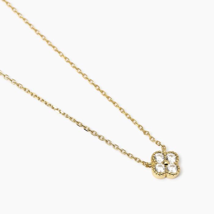 Girocollo con ciondolo fiore in zirconi Jasmine